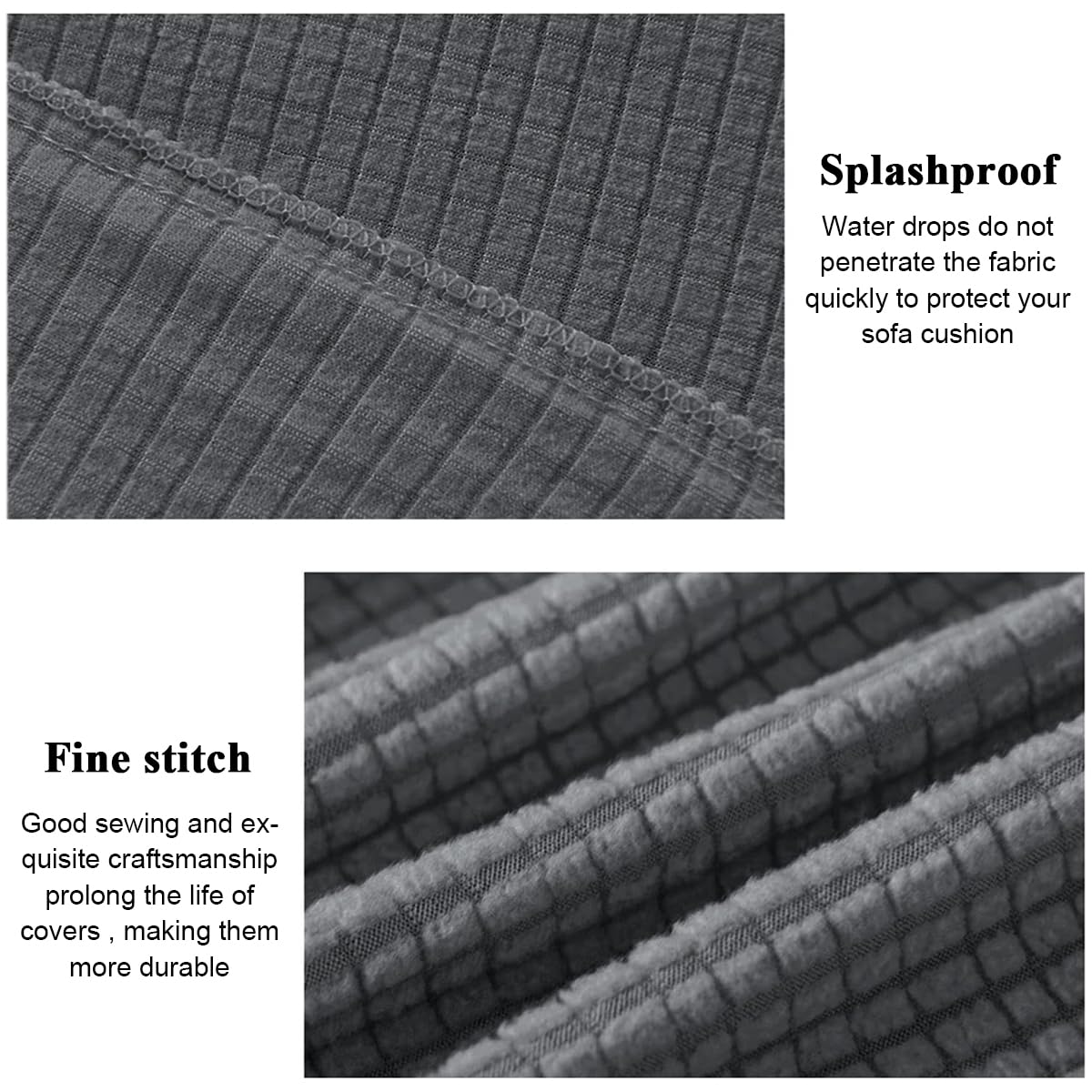 HASTHIP 2Pcs Elastic Sofa Armrest Cover for Armchairs Spandex Arm Armrest Cover for Reclining Sofa, Chaise Lounge Chair, Leather Chair, Recliner Sofa, Minimalist Gray Sofa Armrest Cover HASTHIP 2Pcs Elastic Sofa Armrest Cover for Armchairs Spandex Arm Armrest Cover for Reclining Sofa, Chaise Lounge Chair, Leather Chair, Recliner Sofa, Minimalist Gray Sofa Armrest Cover